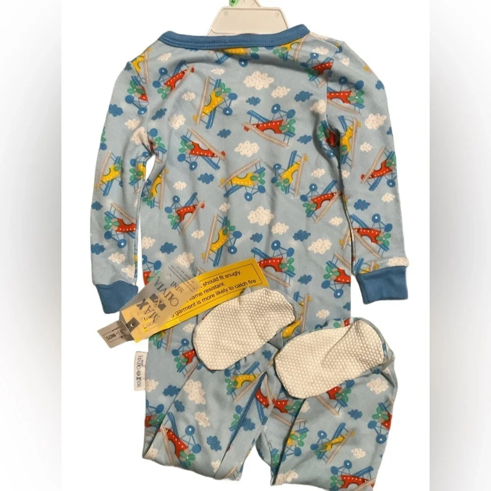 Carter's Airplane Print Baby Onesie - Blue Size 18 Month NWT